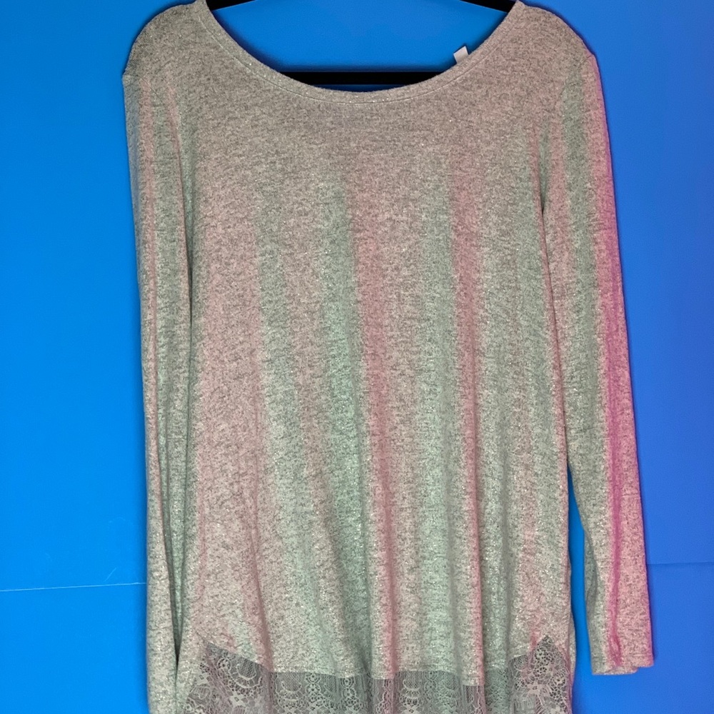 Lauren Conrad grey sweater